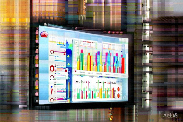 一位新手卖家正在电脑前学习跨境电商平台操作，屏幕上显示着商品列表和数据图表