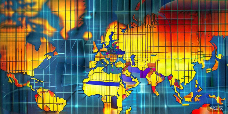 一张全球市场地图，高亮显示了东南亚、中东、欧洲和北美等热门跨境电商目标区域