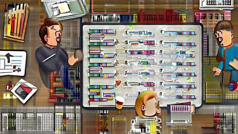 中小卖家与资源对接社群会议场景，一群人围绕在白板前讨论增长策略与资源匹配