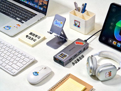 支持混合办公与在线学习模式的个性化、提升效率的桌面用品与数码配件